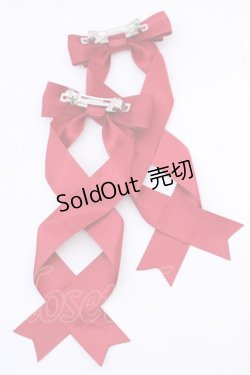 画像3: LOTUS ribbon / ツインテールリボンバレッタ  アカ O-25-08-14-024-EL-AC-IG-OS
