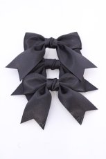 画像1: Amavel / LOTUS ribbon コラボ3つリボンクリップ  クロ O-25-08-14-026-CA-AC-IG-ZT488-F005 (1)