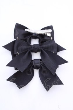 画像2: Amavel / LOTUS ribbon コラボ3つリボンクリップ  クロ O-25-08-14-026-CA-AC-IG-OS