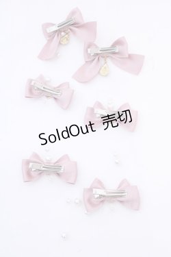 画像3: Rojita / パールガーランド付トリプルリボンクリップ  ピンク O-25-08-14-027-LO-AC-IG-OS