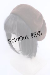 metamorphose / CLフロッキーうさぎベレー  ブラウン O-25-08-14-035-ME-AC-IG-ZT-K004