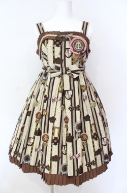画像1: Angelic Pretty / Chocolate Rosetteジャンパースカート  ベージュ O-25-08-16-001-AP-OP-OW-OS