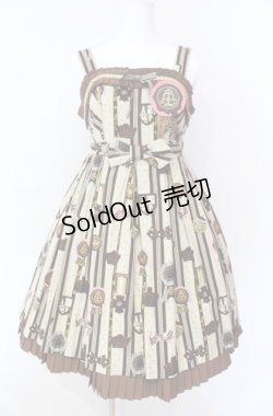 画像1: Angelic Pretty / Chocolate Rosetteジャンパースカート  ベージュ O-25-08-16-001-AP-OP-OW-OS