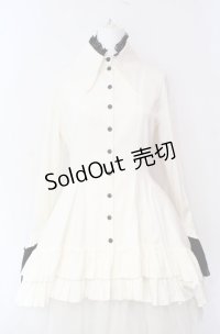 MARBLE / 後ろロングワンピース  アイボリー×クロ O-25-08-16-003-GO-OP-IG-OS