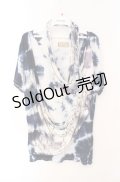 STEAM / タイダイドレープTシャツ  ブルー O-25-08-16-032-HN-TO-OW-OS