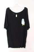 西麻布サーカス団 / カートのTシャツ  ブラック O-25-08-16-033-PU-TO-OW-OS