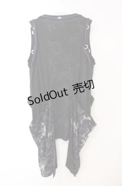 画像3: Sixh / トライバルpt変形ジレ  ブラック×パープル O-25-08-16-035-HN-TO-OW-OS
