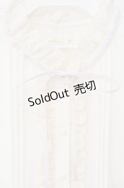 画像2: Ank Rouge / ギンガム切り替えワンピース  ラベンダー×オフ O-25-08-16-041-CA-OP-IG-OS