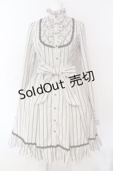 Victorian maiden / レジメンタルストライプドレス  シナモン O-25-08-16-004-CL-OP-IG-OS