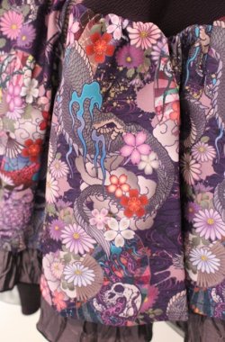 画像2: Qutie Frash / 振袖着物ワンピース  パープル O-25-08-16-046-QU-CO-OW-OS