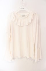 Drug Honey / フリルカットソー  オフ O-25-08-16-048-PU-TO-IG-OS