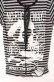画像2: SEX POT ReVeNGe / ボーダーバックダメージTシャツ  ブラック×グレー O-25-08-16-050-SP-TO-IG-OS (2)