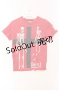 Deorart / クロススカルTシャツ  レッド O-25-08-16-053-PU-TS-IG-OS