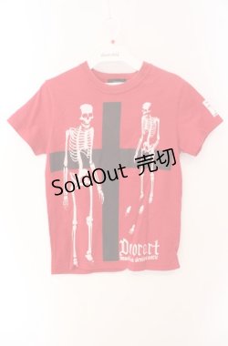 画像1: Deorart / クロススカルTシャツ  レッド O-25-08-16-053-PU-TS-IG-OS