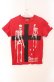 画像1: Deorart / クロススカルTシャツ  レッド O-25-08-16-053-PU-TS-IG-OS (1)