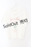 axes femme / 襟付クリームソーダ柄Tシャツ F アイボリー O-25-08-16-054-AX-TS-OW-OS