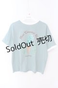 axes femme / チョコミントプリントTシャツ F グリーン O-25-08-16-055-AX-TO-OW-OS