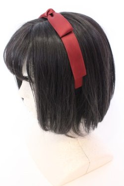 画像2: Ank Rouge / ドーリーリボンカチューシャ  ワイン O-25-08-16-1004-CA-AC-OW-OS