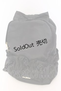 画像1: axes femme / ギャザーリボンリュック  クロ O-25-08-16-1042-AX-BG-OW-ZT0819A