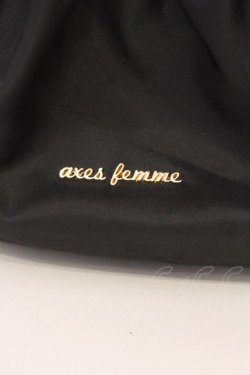 画像2: axes femme / ギャザーリボンリュック  クロ O-25-08-16-1042-AX-BG-OW-OS