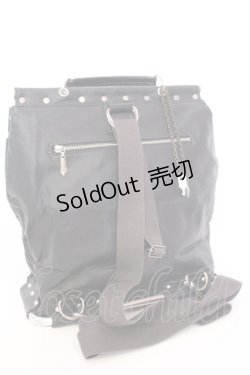 画像3: Jean Paul GAULTIER / メタルフレームリュック  ブラック O-25-08-16-1048-GO-BG-OW-ZT308