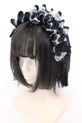 Estrellas / アジアンゴシックタッセルカチューシャ  ブラック×ホワイト O-25-08-16-1007-EL-AC-OW-OS
