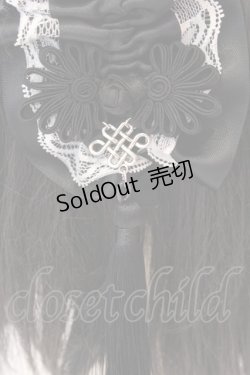 画像3: Estrellas / アジアンゴシックタッセルカチューシャ  ブラック×ホワイト O-25-08-16-1007-EL-AC-OW-OS