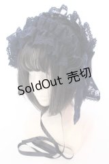metamorphose / Fairyフリルヘッドドレス  ネイビー O-25-08-16-1008-ME-AC-OW-OS