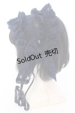 画像2: metamorphose / Fairyフリルヘッドドレス  ネイビー O-25-08-16-1008-ME-AC-OW-OS