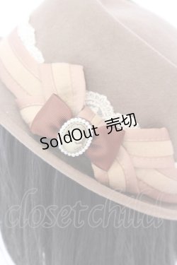 画像3: axes femme / カメオポークパイハット  ベージュ O-25-08-16-1001-AX-AC-OW-ZT-K004