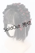 Estrellas / チェックリボンカチューシャ  レッド×ブラック O-25-08-16-1012-EL-AC-OW-OS