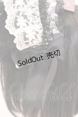 画像3: MorunxMuunaStoik / Libraヘッドドレス  ブラック×ホワイト O-25-08-16-1013-EL-ZA-OW-OS