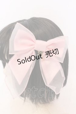 画像1: Angelic Pretty / Holyクロスリボンクリップ  ピンク O-25-08-16-1017-AP-AC-IG-ZT394-F003