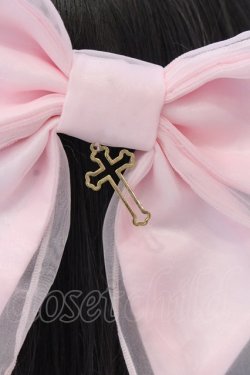 画像2: Angelic Pretty / Holyクロスリボンクリップ  ピンク O-25-08-16-1017-AP-AC-IG-OS
