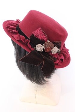 画像2: axes femme / ローズブーケフェルトカンカン  ワイン O-25-08-16-1002-AX-AC-OW-OS