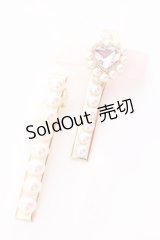 LIZ LISA / ハートパール2こセットクリップ  ピンク O-25-08-16-1035-LO-AC-IG-OS