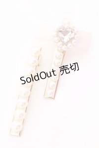 LIZ LISA / ハートパール2こセットクリップ  ピンク O-25-08-16-1035-LO-AC-IG-OS