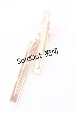 画像2: LIZ LISA / ハートパール2こセットクリップ  ピンク O-25-08-16-1035-LO-AC-IG-OS