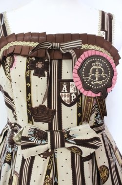 画像2: Angelic Pretty / Chocolate Rosetteジャンパースカート  ベージュ O-25-08-16-001-AP-OP-OW-OS