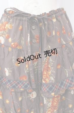 画像2: PINK HOUSE / チェリーと薔薇柄段々スカート  パープル O-25-08-16-062-LO-SK-OW-OS
