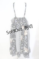 PINK HOUSE / ブルーベリーファームプリントパッチワークスカート  クロ O-25-08-16-063-LO-SK-OW-OS