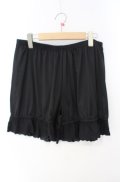 m petit by misako / 吸水速乾コットンレースドロワーズ JJM~L クロ O-25-08-16-066-LO-PA-IG-OS