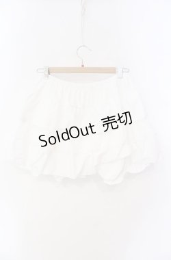画像3: m petit by misako / 裏起毛フリルドロワーズ L｜LL シロ O-25-08-16-069-LO-PA-IG-OS