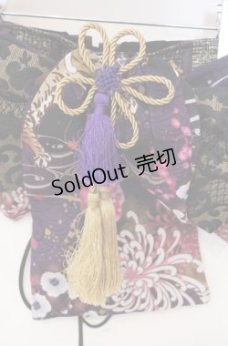 画像2: Qutie Frash / 花魁帯コルセット（和柄×ジャガード）  パープル O-25-08-16-075-QU-TO-OW-OS