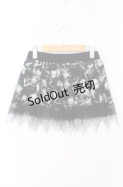 画像2: Drug Honey / スカルチェックプリントミニスカート  ブラック O-25-08-16-080-PU-SK-IG-ZY