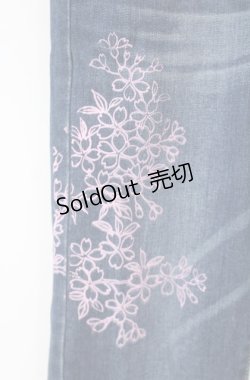 画像2: gouk / 桜ptデニムパンツ  インディゴ O-25-08-16-085-GO-PA-OW-OS