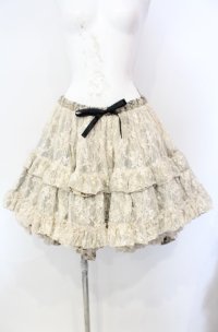 FRILL / ボリュームパニエスカート  ブラウン O-25-08-16-094-HN-SK-IG-OS