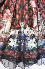 画像3: Ozz oneste / ヨーク取り外し総柄ジャンパースカート  ワイン系 O-25-08-16-095-OO-OP-IG-OS (3)