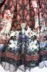 画像3: Ozz oneste / ヨーク取り外し総柄ジャンパースカート  ワイン系 O-25-08-16-095-OO-OP-IG-OS (3)