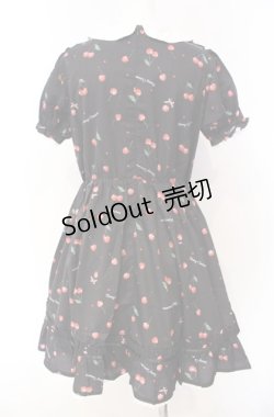 画像3: Honey Cinnamon / チェリー柄ワンピース  クロ O-25-08-16-096-LO-OP-IG-OS